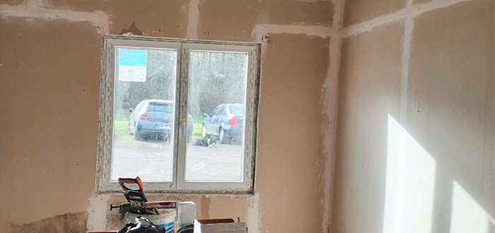 rénovation pièce de stockage d'une boucherie avant 2